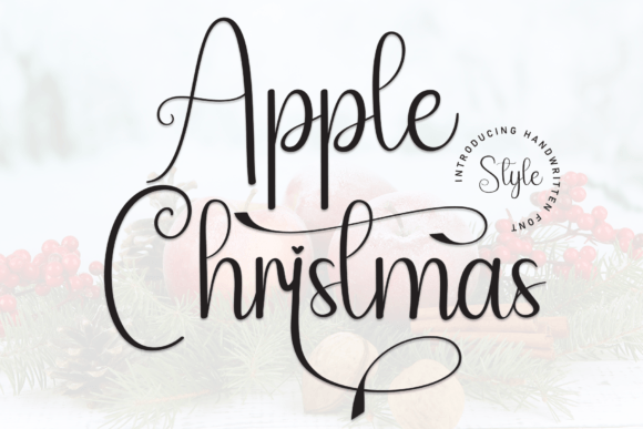 Apple Christmas Font for Creative Marketing