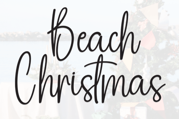 Beach Christmas Font Review
