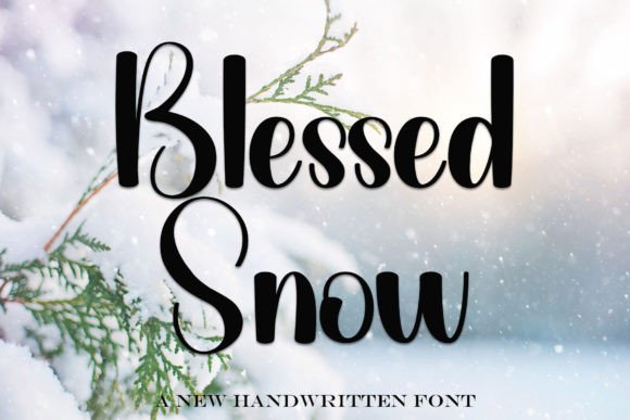 Blessed Snow: A Stylish Handwritten Font