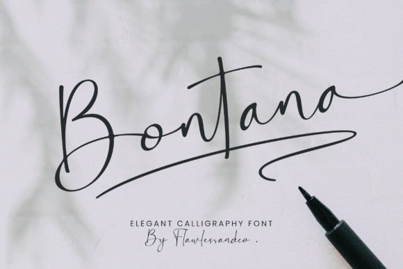 Bontana: A Elegant Calligraphy Font