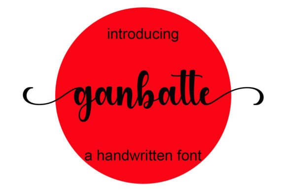 Ganbatte: A Stylish Script Font for Business