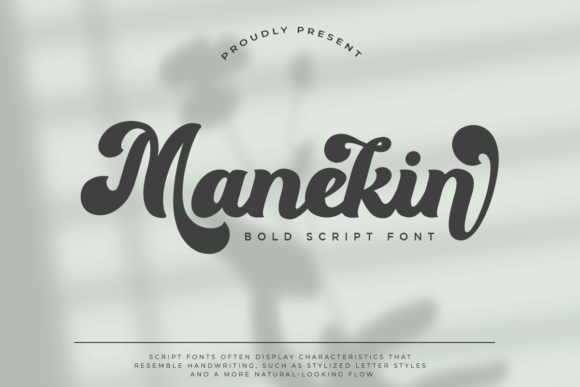 Manekin: A Bold Script Font for Web Design