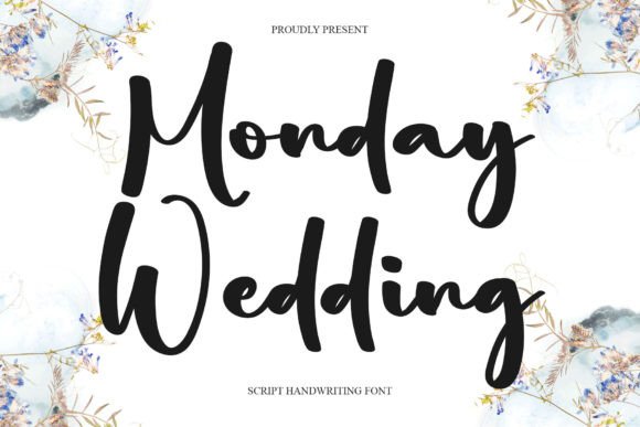 Monday Wedding: A Stylish Handwritten Font for Editorial Design