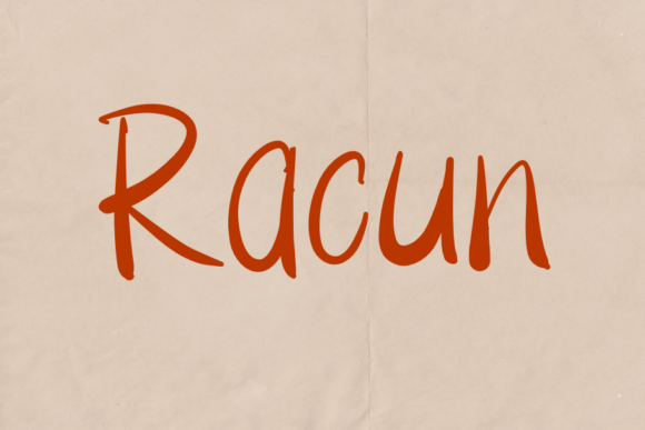 Racun: A Handwritten Font for Impactful Design