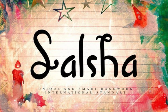 Salsha: A Handwritten Font for Elegant Design