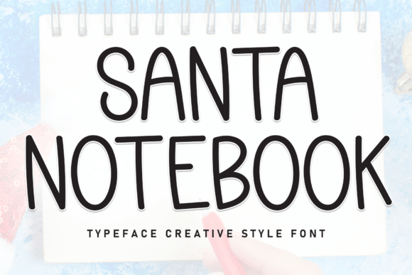 Santa Notebook Font for Business