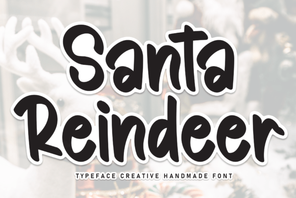 Santa Reindeer Font for Business