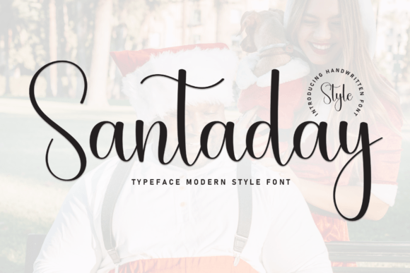 Santaday: A Script Font for Editorial Elegance