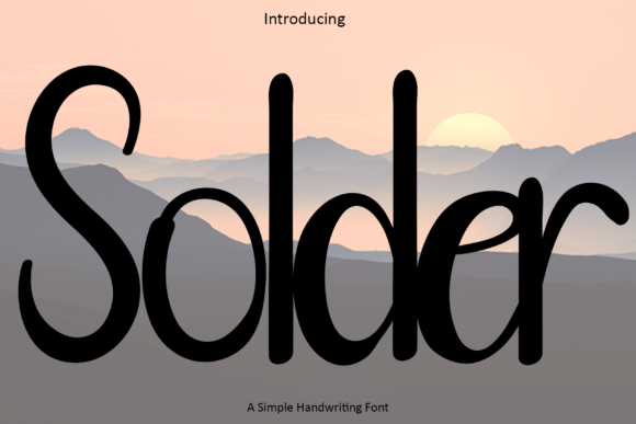 Solder: A Stylish Font for Business
