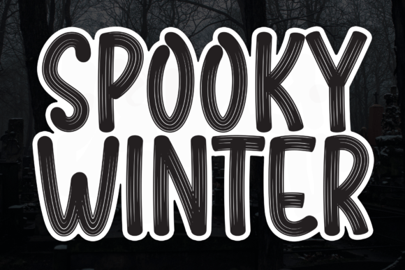 Spooky Winter Font for Web Design