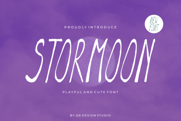 Stormoon: A Sweet Handwritten Font