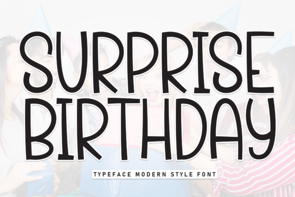 Surprise Birthday Font for Business Style