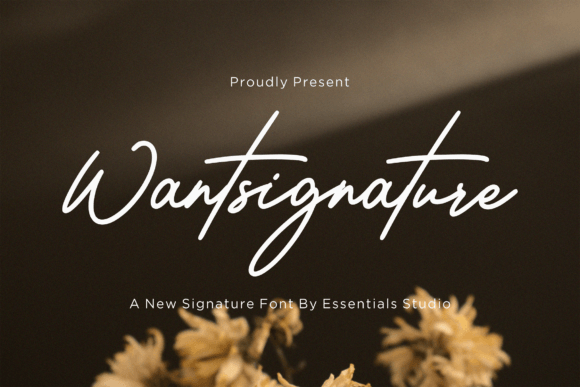 Wantsignature: A Luxurious Script Font