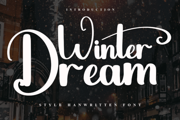 Winter Dream Font: Festive Type for Business Branding