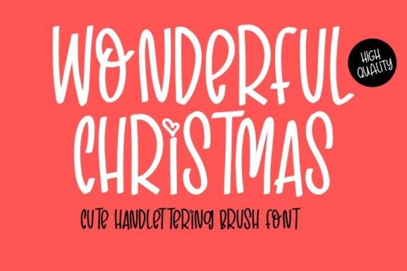 Wonderful Christmas Font for Festive Branding